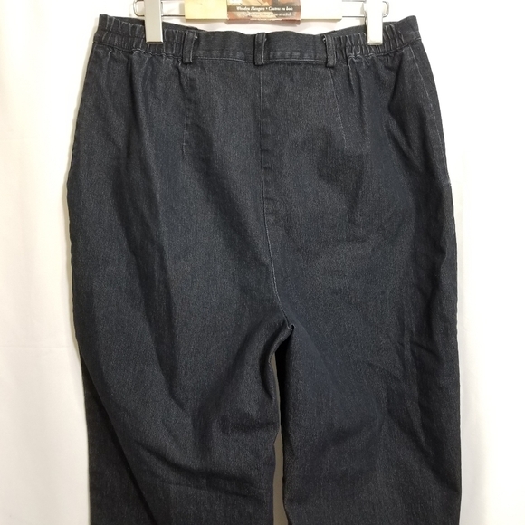 Classic Black Women's Pants By Soft Works In Plus Size 16 - Picture 12 of 14